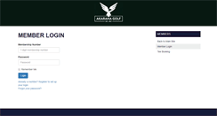 Desktop Screenshot of members.akaranagolf.co.nz