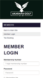 Mobile Screenshot of members.akaranagolf.co.nz